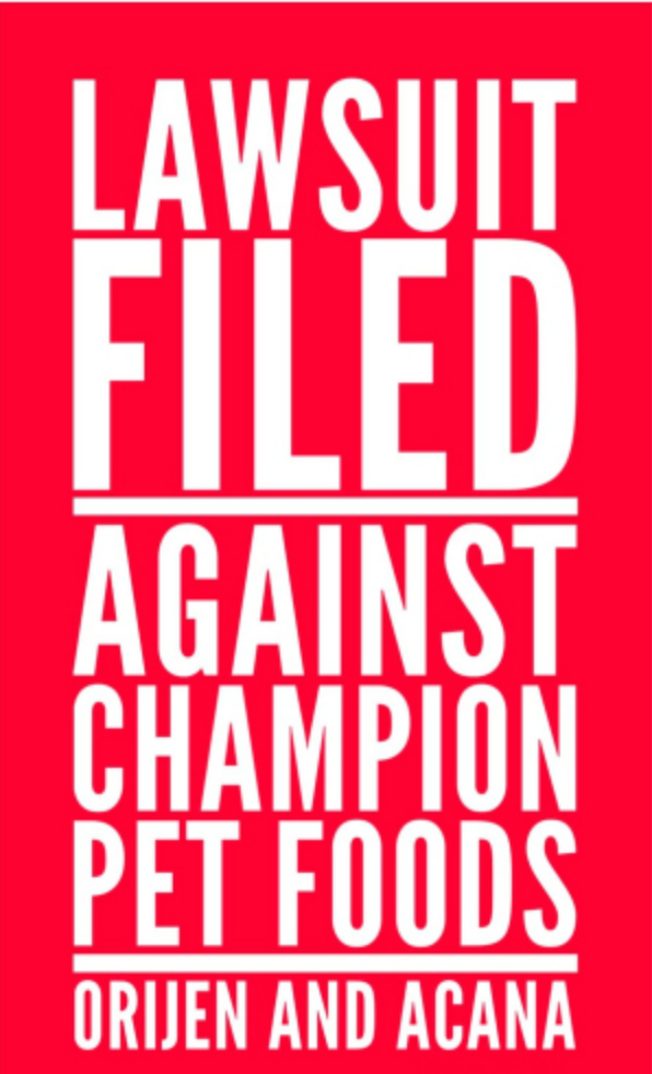 Filed Against Champion Pet Foods Orijen and - Professional Pet Sitter and Dog Walker in Redondo Beach CA